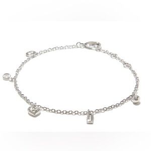 Coach Charm Bracelet - Silver - New